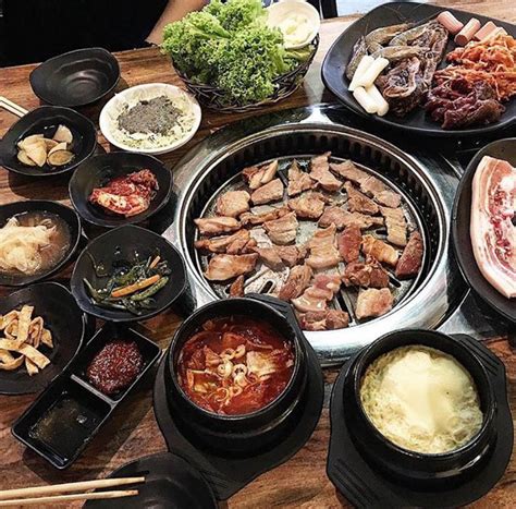 The meat carving station displays different meat blocks in the chiller display. 10 Best Korean BBQ Buffet That Will Satisfy Your Meat Cravings