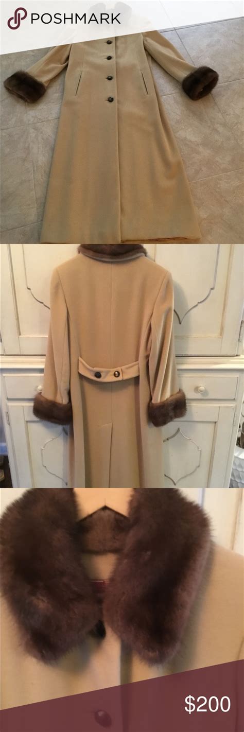 Shop camel colored wool coat collection at ericdress.com. ⬇️SALE⬇️Camel Wool Coat w/ Mah.Mink Trim | Fashion ...