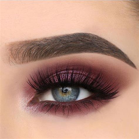Stunning Eye Makeup Ideas That You Should Try Maroon Eye Makeup Purple