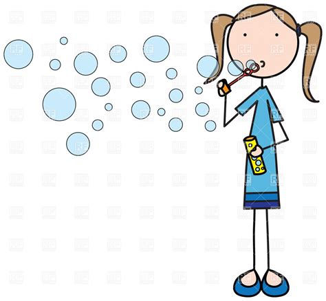 Silhouette Of Girl Blowing Bubbles At Getdrawings Free Download