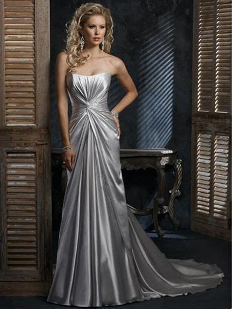 Silver Wedding Gown Great Silver Wedding Gowns Long Wedding Dresses