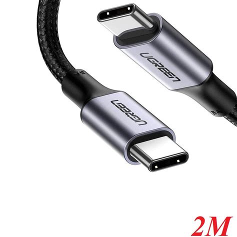 Ugreen 70429 2m 5a Black Usb Type C Cable Aluminum Case With Braided