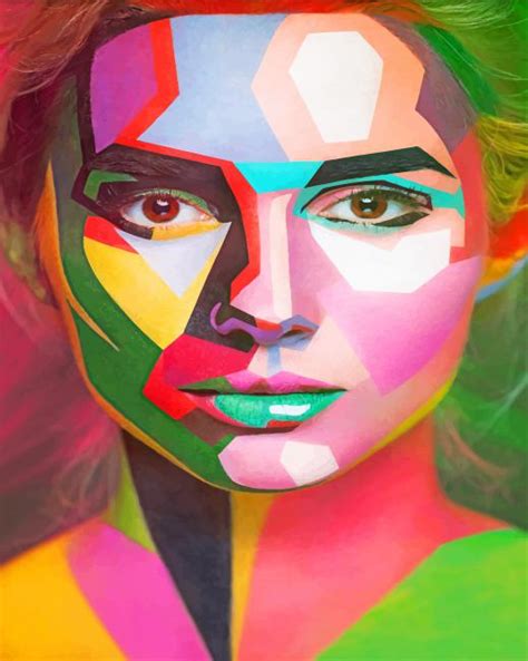 Colored Face Art New Paint By Numbers Paint By Numbers Art