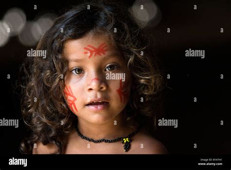 A Young Girl From The Tucanos Tribe Stock Photo Alamy