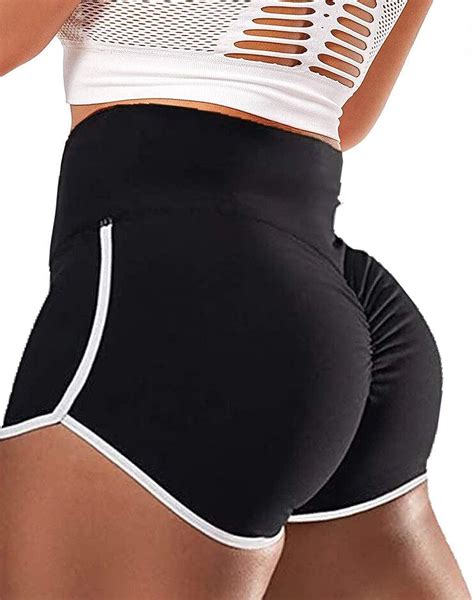 Hometa Po Lifting Booty Shorts Für Frauen Scrunch Butt Shorts Hohe Taille Yoga Shorts Workout