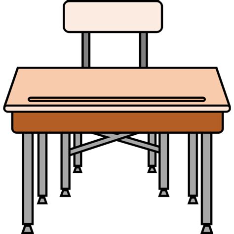 Empty School Desk Free Svg