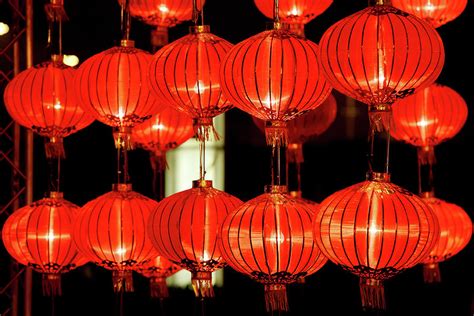 Red Lanterns For Chinese New Year Photograph By Winhorse Fine Art America