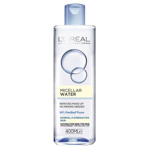 L'oreal paris micellar water cleanses & purifies 400 ml. L'Oreal Paris Micellar Water Normal/Combination Skin 400ml ...