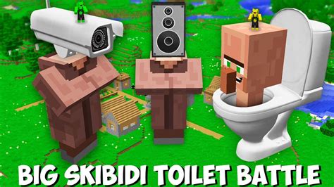 Who Is Stronger Skibidi Toilet Vs Cameraman Vs Speakerman Villager In Minecraft Biggest Battle