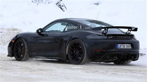 Porsche 718 Cayman GT4 Spied Completely Naked UPDATE
