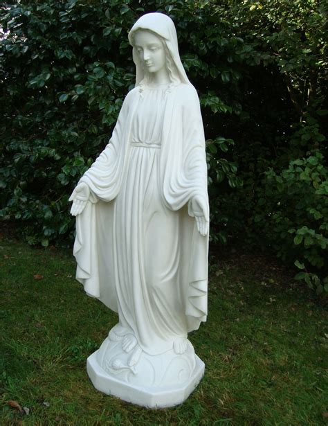 Religious Virgin Mary Sculpture Large Garden Statue Art