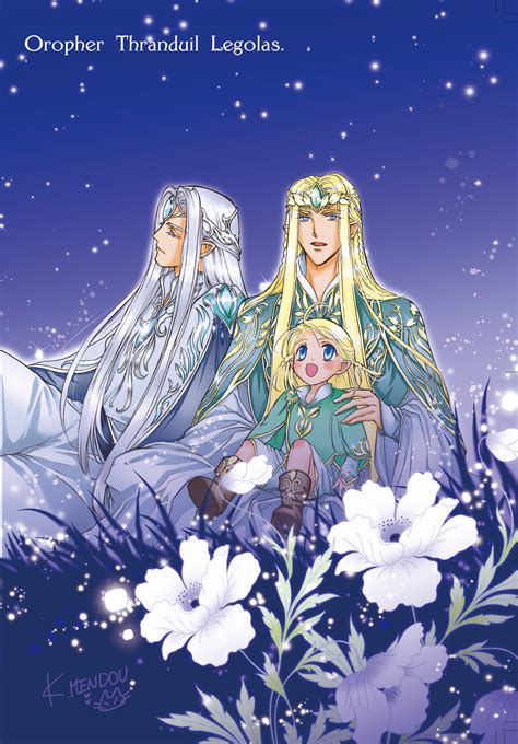 Legolas Thranduil And Oropher Tolkien S Legendarium And More Drawn By Kazuki Mendou Danbooru