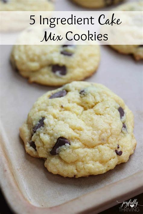 5 Ingredient Cake Mix Cookies