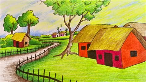 Simple Landscape Drawing At Explore Collection Of