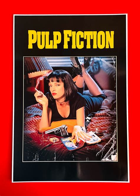 pulp fiction postcards poster visual print
