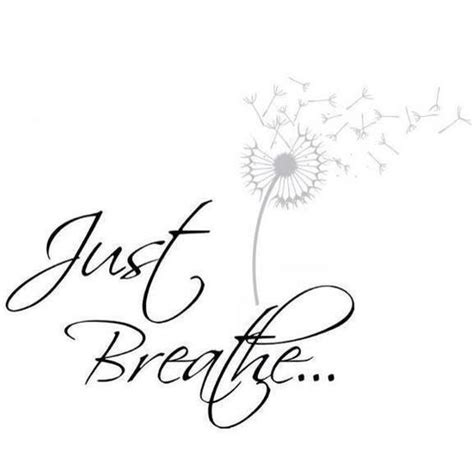 It is no surprise that this is another popular design of a breath tattoo. just breathe- font for tattoo | Tattoos | Pinterest | It ...