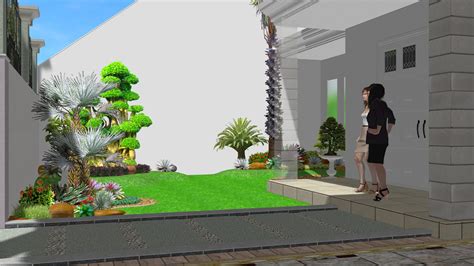 taman halaman rumah luas  desain terbaru taman rumah minimalis