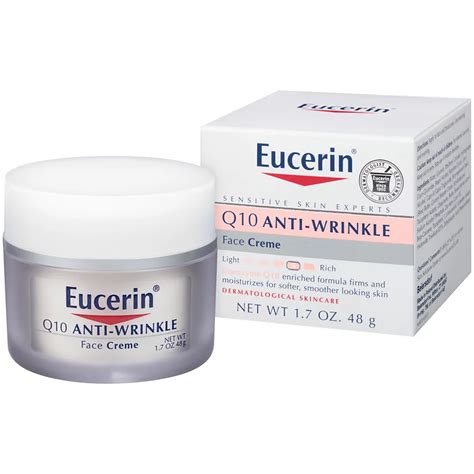 Eucerin Q10 Anti Wrinkle Sensitive Skin Face Creme Shop Bath And Skin Care At H E B