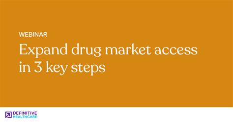 Expand Drug Market Access In 3 Key Steps Definitive Healthcare