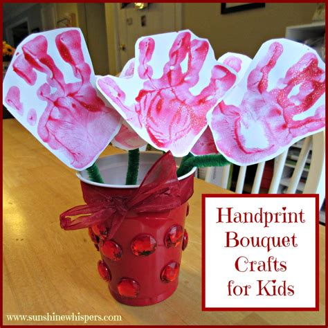 Handprint Bouquet Crafts For Kids