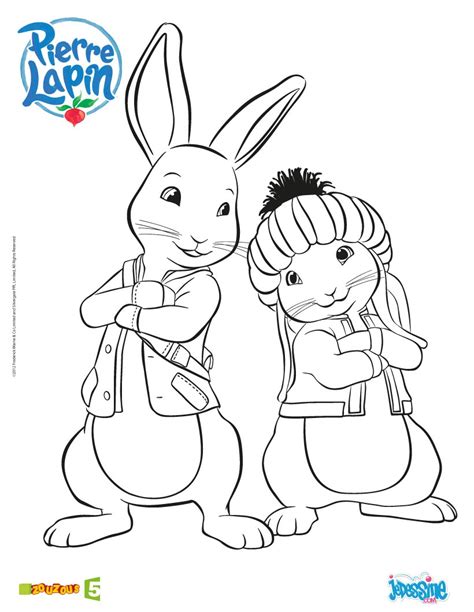 Coloriages coloriage gratuit lapin  fr.hellokids.com