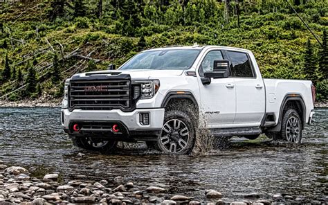 Descargar Fondos De Pantalla 2020 Gmc Sierra 1500 At4 Blanco De La