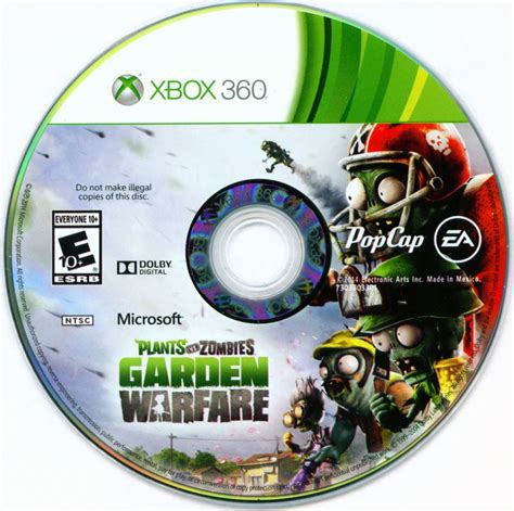 Plants Vs Zombies Garden Warfare 2014 Xbox 360 Box Cover Art