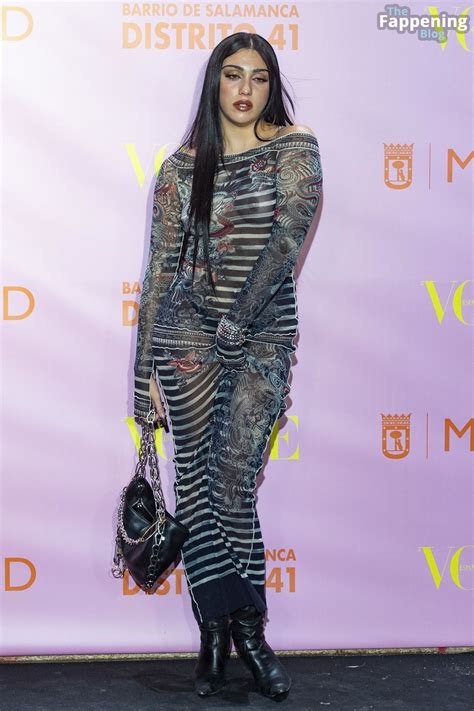 lourdes leon flaunts her nude breasts at the vogue fashion night out in madrid 39 photos