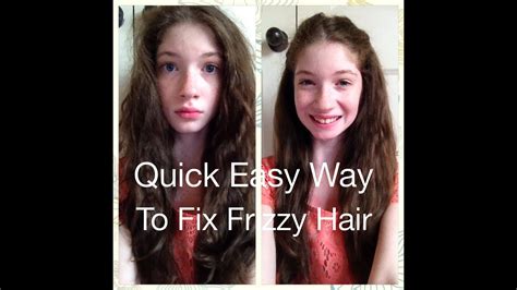 Quick Easy Frizzy Hair Fix Youtube