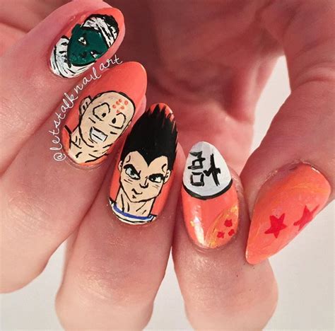 Reach super saiyan with our limited edition dragon ball z nail wraps, only 50 pieces available. Dragon Ball Z nail art by Lottie - Nailpolis: Museum of ...