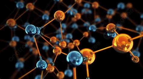 Gambar Latar BelakangStruktur Molekul Tahap Atom Dalam Pemaparan 3d