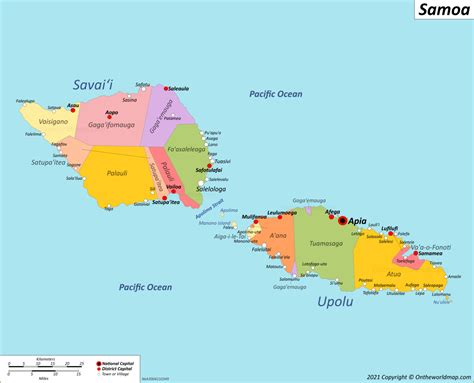 Samoa Maps Detailed Maps Of Independent State Of Samoa