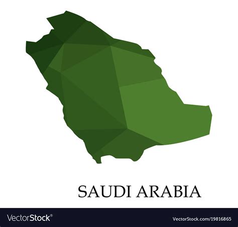 With a land area of approximately 2,150,000 km2 (830,000 sq mi). Saudi arabia map on white background Royalty Free Vector