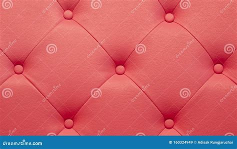 Close Up Diamond Cushion Pattern With Button Of Pink Vintage Sofa