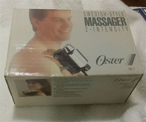 Vintage Oster 138 11 Imperial Swedish Style Hand Massager In Box Oster Alternative Medicine