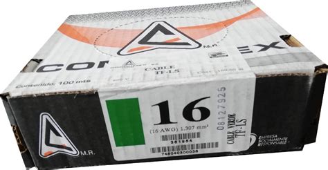 Cable Condumex Tf-ls Calibre #16 100m Varios Colores - $ 498.99 en