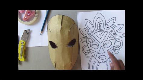 3d Cardboard Mask Youtube