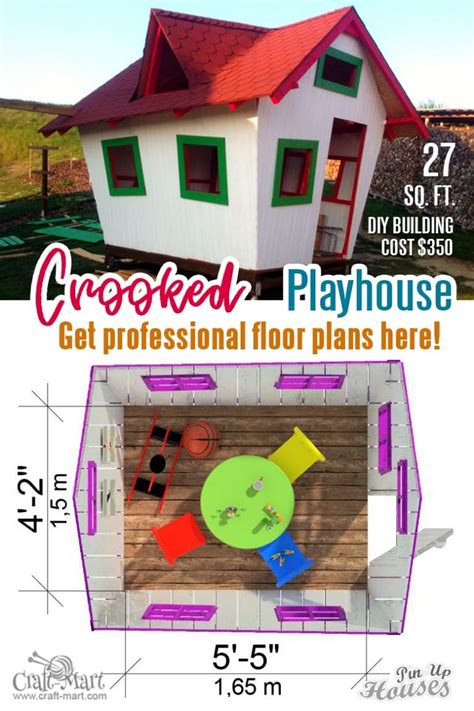 110 Crooked Playhouse Plans 4 Craft Mart