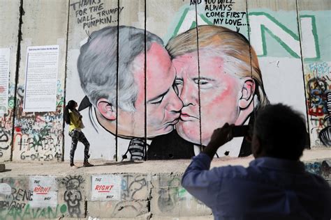 Maybe you would like to learn more about one of these? Israeli barrier wall features mural of Trump and Netanyahu ...