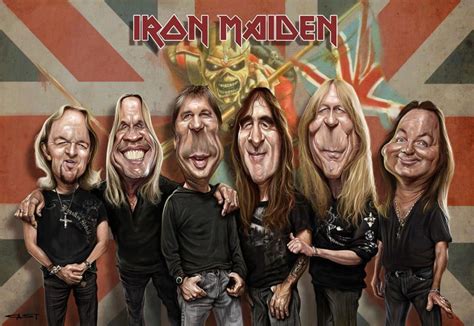 Iron Maiden Карикатура Карикатуры знаменитостей Музыка тяжелый металл