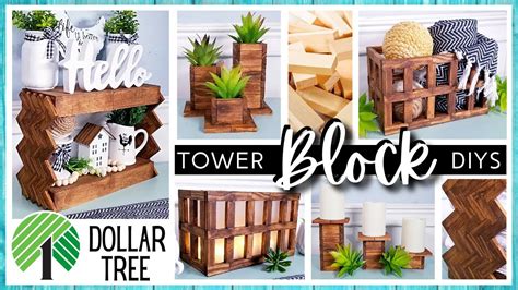 New Dollar Tree Diy With Tumbling Tower Blocks Amazing Wood Home Decor Diys Jenga Block