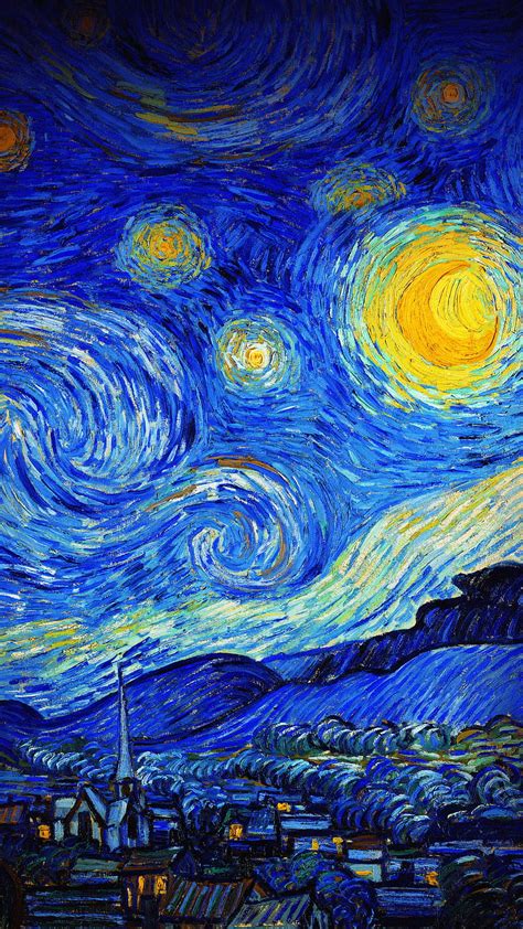 Van Gogh Starry Night Night Paint Painting HD Phone Wallpaper Peakpx