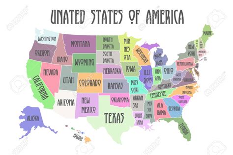 Printable Map Of Usa With State Names Printable Us Maps