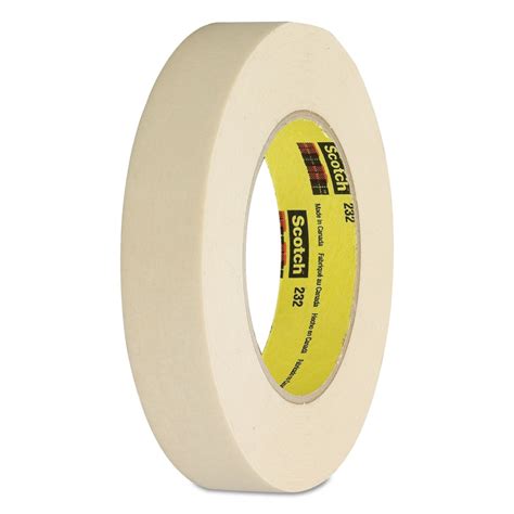 scotch 3m 232 high performance masking tape 250 degree f performance temperature 27 lbs in