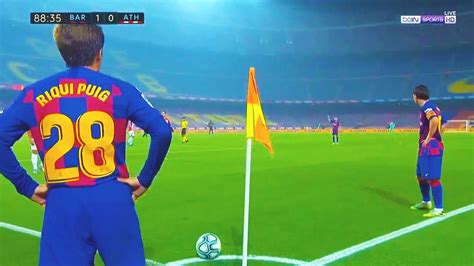 'as' destacó los cariñosos gestos de pep guardiola y joan laporta con el jugador, uno de los menos utilizados en la pasada campaña por ronald koeman. RIQUI PUIG IGNORE MESSI with a short CORNER!? Riqui is a ...