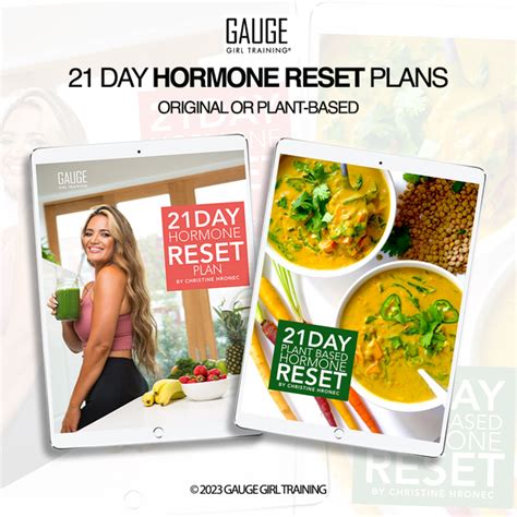 21 Day Hormone Reset Plans Gaugegirltraining