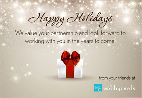 Keep up to date on the latest news. Holiday Gift Box Wishes Non-Animated Holiday Corporate eCard for email