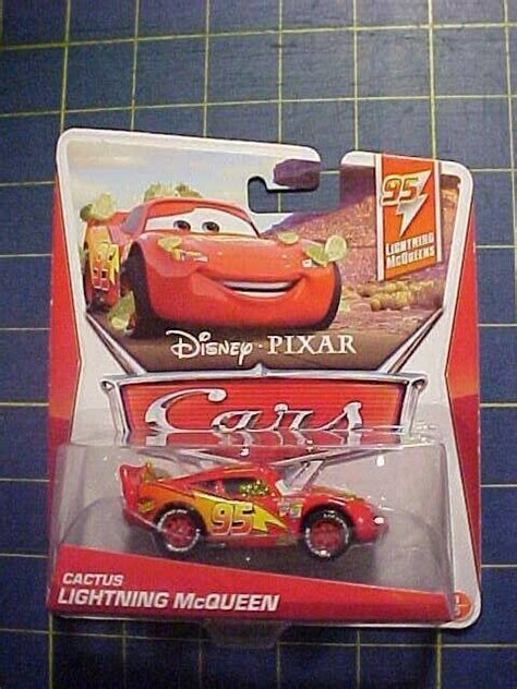 Disney Pixar Cars Lightning Mcqueens Cactus Mcqueen Nip White