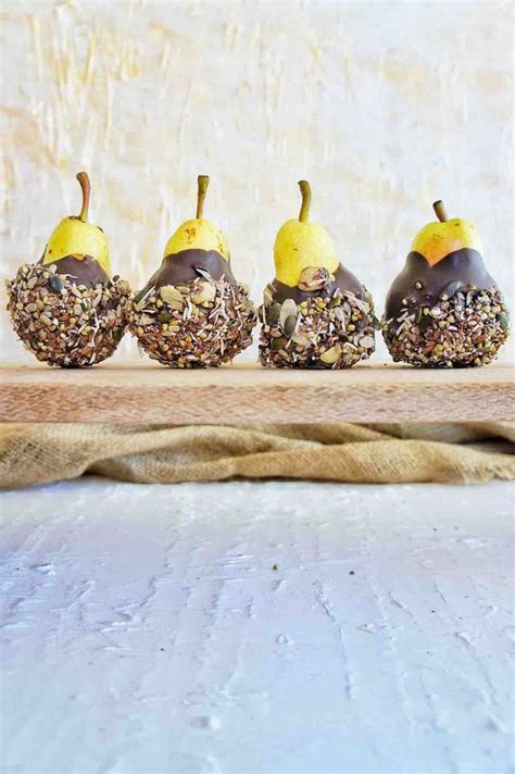 Chocolate Covered Pears Sweet Caramel Sunday Pears Pearrecipes