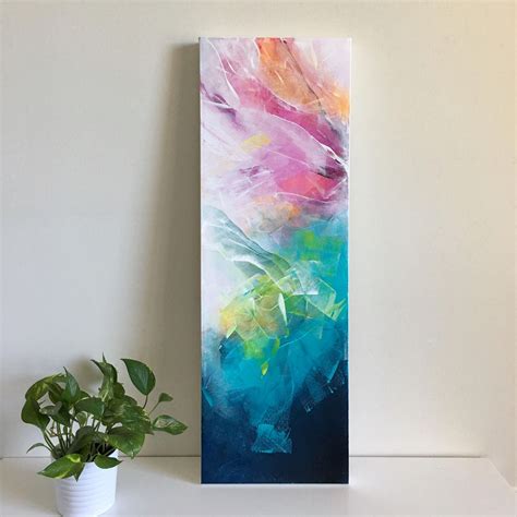 Acrylic Abstract Painting On Canvas Using Golden Fluid Acrylics And